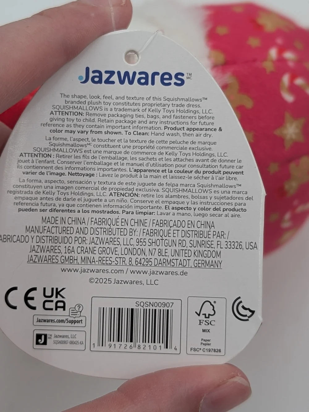 Squishmallow Jazwares Hello Kitty Holiday Lot Of 2 Plush Stuffed Animal